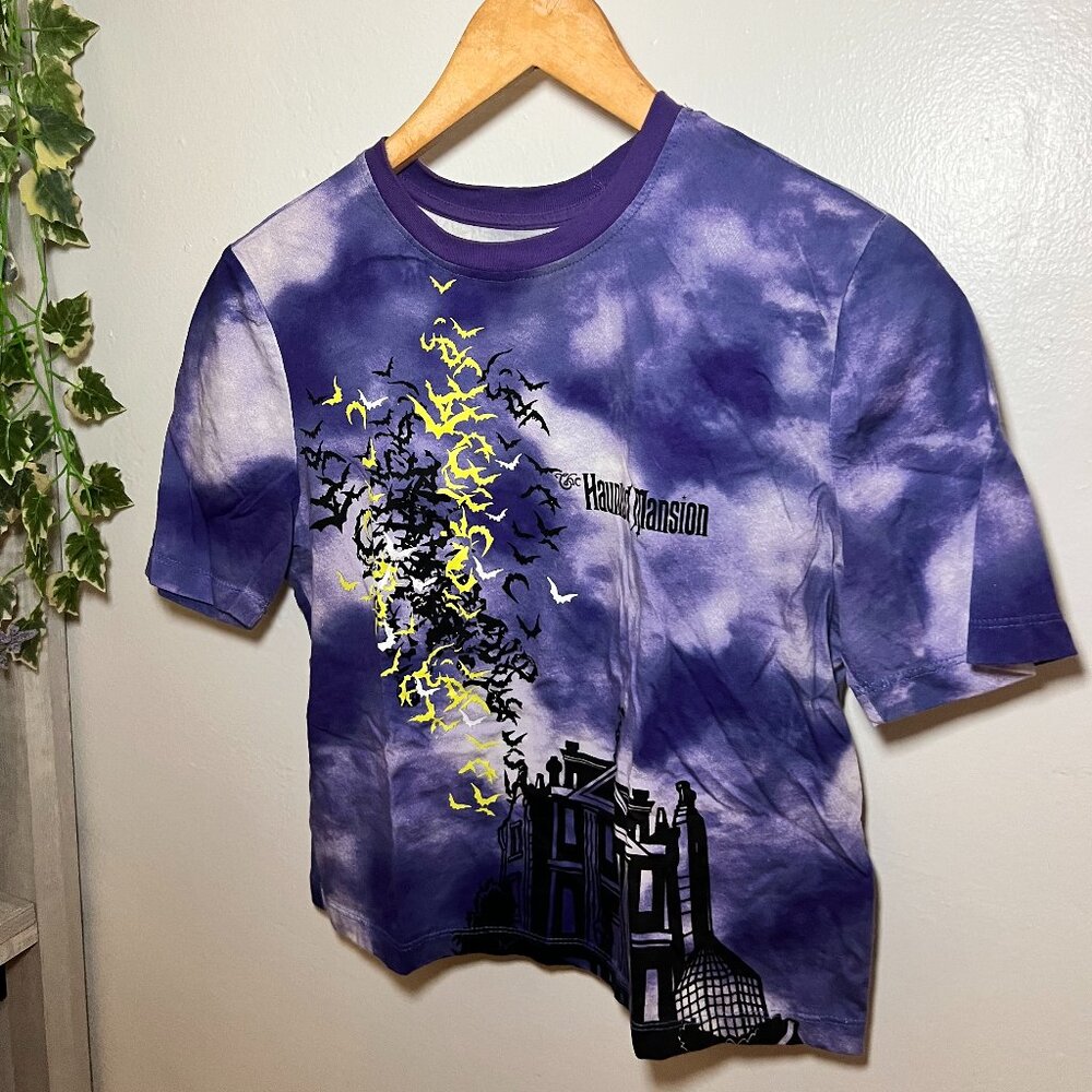 Disney Haunted Mansion Purple Tie Dye Graphic Tee Size XS